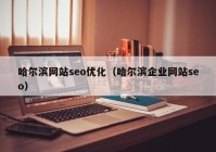 哈尔滨网站seo优化（哈尔滨企业网站seo）