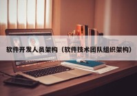 软件开发人员架构（软件技术团队组织架构）