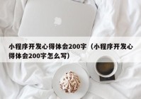 小程序开发心得体会200字（小程序开发心得体会200字怎么写）