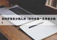 软件开发多少钱人月（软件开发一月挣多少钱）