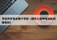 学软件开发去哪个学校（硬件工程师培训机构哪家好）