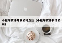 小程序软件开发公司企业（小程序软件制作公司）