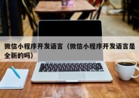 微信小程序开发语言（微信小程序开发语言是全新的吗）