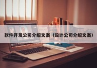 软件开发公司介绍文案（设计公司介绍文案）