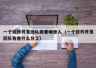 一个软件开发团队需要哪些人（一个软件开发团队有些什么分工）