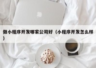 做小程序开发哪家公司好（小程序开发怎么样）