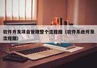 软件开发项目管理整个流程图（软件系统开发流程图）