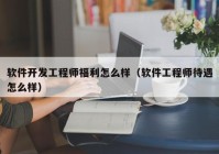 软件开发工程师福利怎么样（软件工程师待遇怎么样）