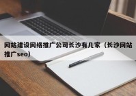 网站建设网络推广公司长沙有几家（长沙网站推广seo）