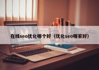 在线seo优化哪个好（优化seo哪家好）