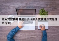 嵌入式软件开发是什么（嵌入式软件开发是什么行业）