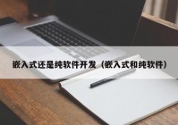 嵌入式还是纯软件开发（嵌入式和纯软件）