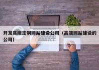 开发高端定制网站建设公司（高端网站建设的公司）