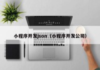 小程序开发json（小程序开发公司）