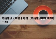 网站建设公司哪个好呀（网站建设哪家做得好一点）