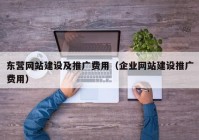 东营网站建设及推广费用（企业网站建设推广费用）