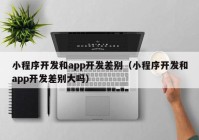 小程序开发和app开发差别（小程序开发和app开发差别大吗）